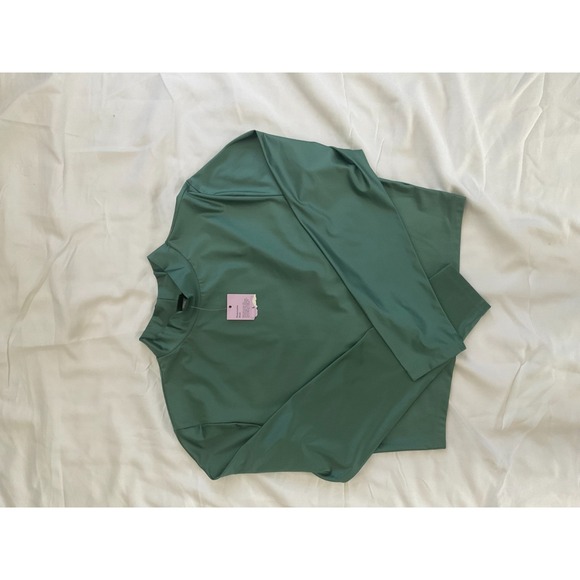 Wild Fable Dark Green Mock Neck Long Sleeve Top Size L - Picture 4 of 5